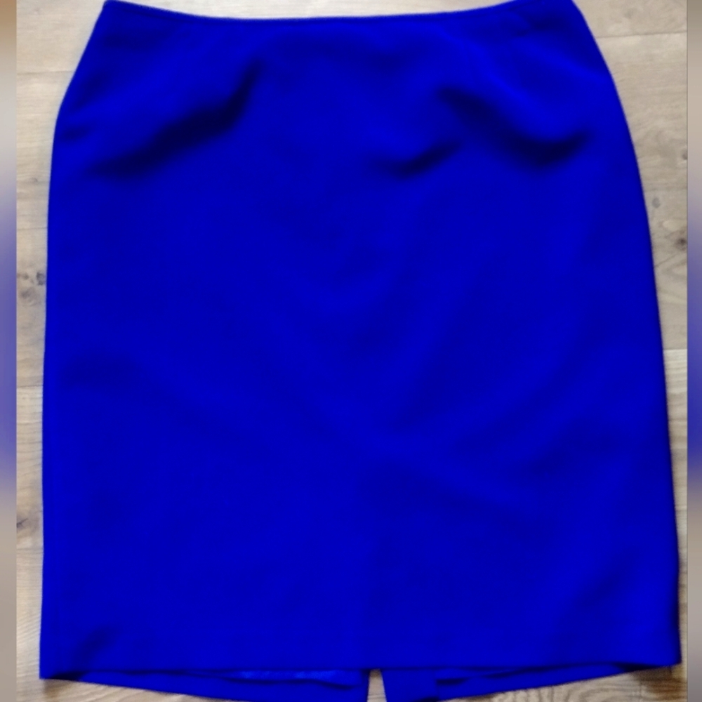 Le Suit Women's 14 Blue Skirt